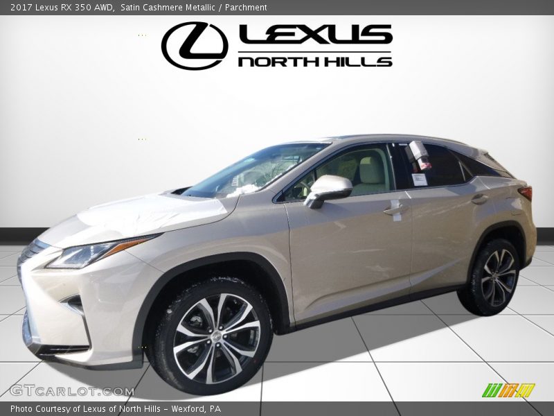 Satin Cashmere Metallic / Parchment 2017 Lexus RX 350 AWD