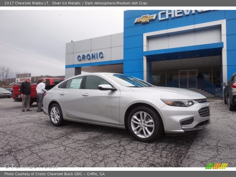 Silver Ice Metallic / Dark Atmosphere/Medium Ash Gray 2017 Chevrolet Malibu LT