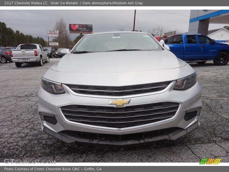Silver Ice Metallic / Dark Atmosphere/Medium Ash Gray 2017 Chevrolet Malibu LT