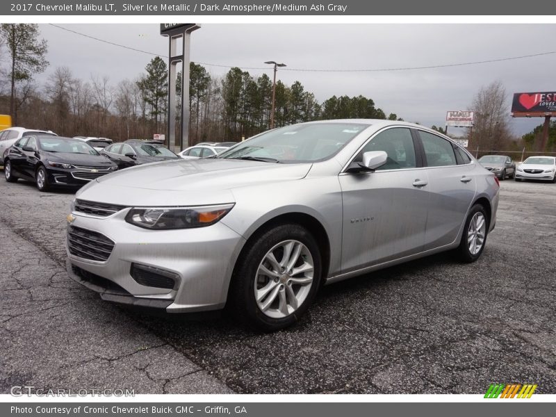 Silver Ice Metallic / Dark Atmosphere/Medium Ash Gray 2017 Chevrolet Malibu LT