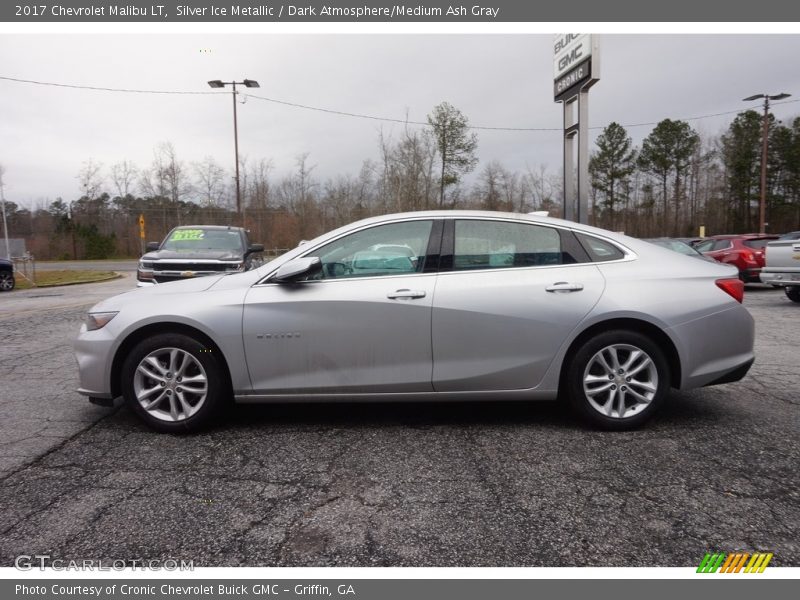 Silver Ice Metallic / Dark Atmosphere/Medium Ash Gray 2017 Chevrolet Malibu LT