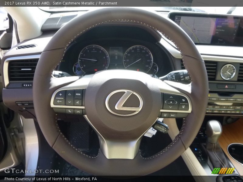 Satin Cashmere Metallic / Parchment 2017 Lexus RX 350 AWD
