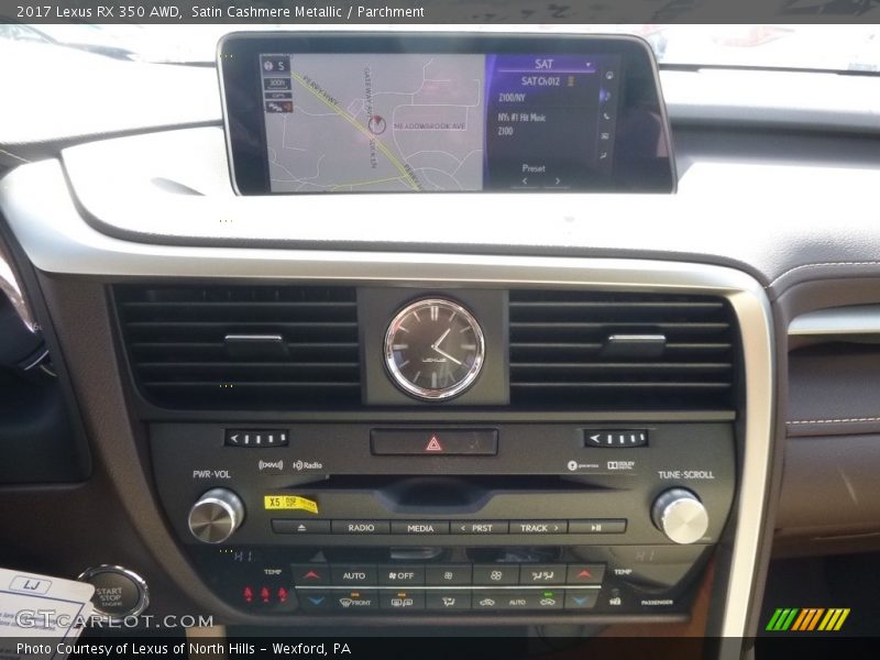 Satin Cashmere Metallic / Parchment 2017 Lexus RX 350 AWD