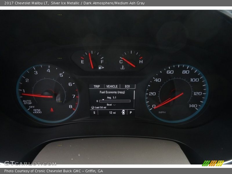 Silver Ice Metallic / Dark Atmosphere/Medium Ash Gray 2017 Chevrolet Malibu LT