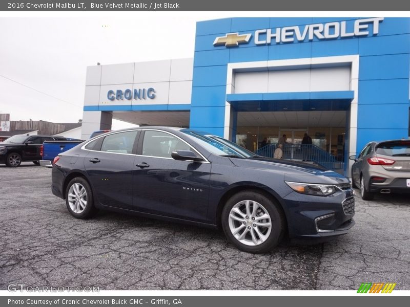Blue Velvet Metallic / Jet Black 2016 Chevrolet Malibu LT