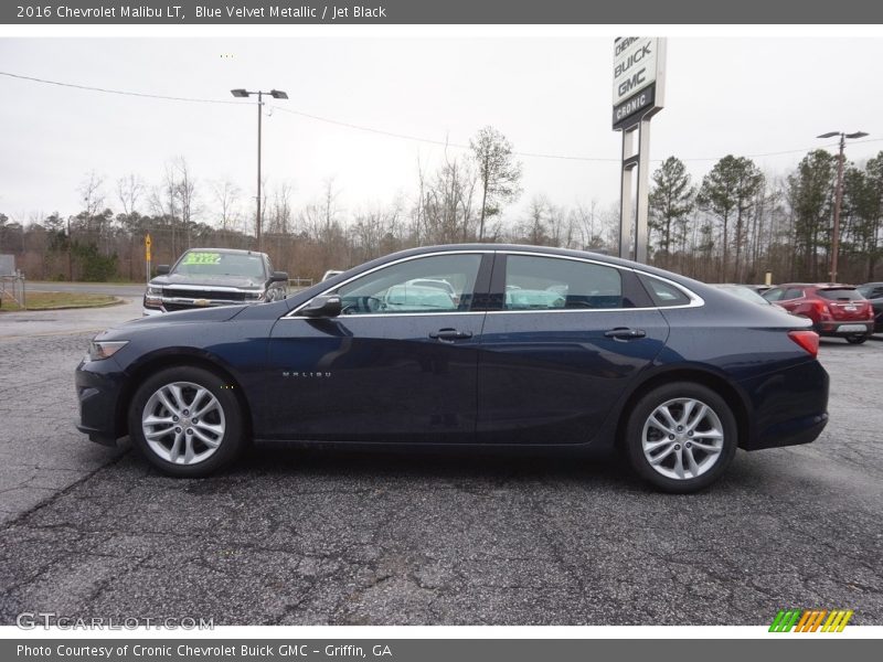 Blue Velvet Metallic / Jet Black 2016 Chevrolet Malibu LT