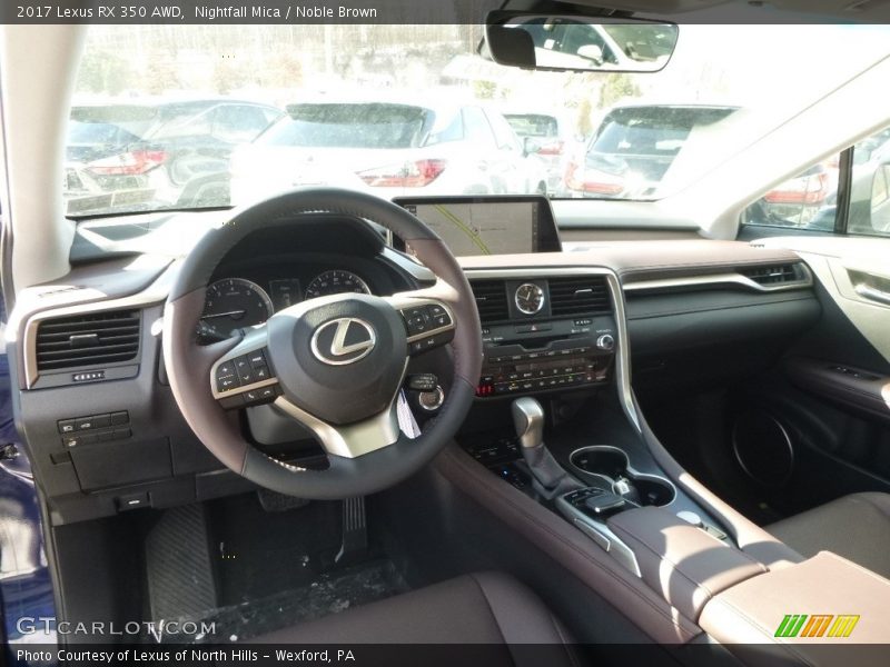 Nightfall Mica / Noble Brown 2017 Lexus RX 350 AWD