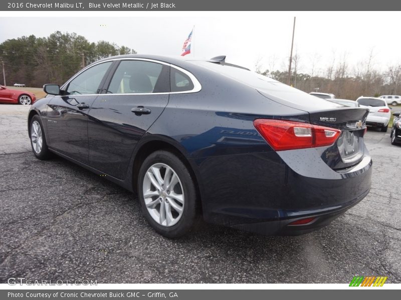 Blue Velvet Metallic / Jet Black 2016 Chevrolet Malibu LT