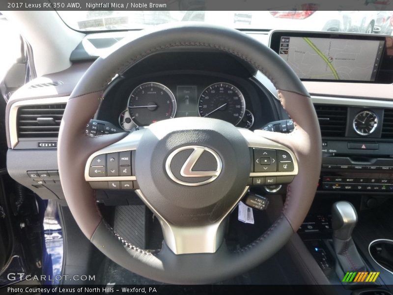 Nightfall Mica / Noble Brown 2017 Lexus RX 350 AWD