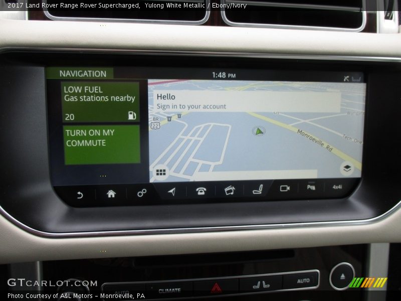 Navigation of 2017 Range Rover Supercharged