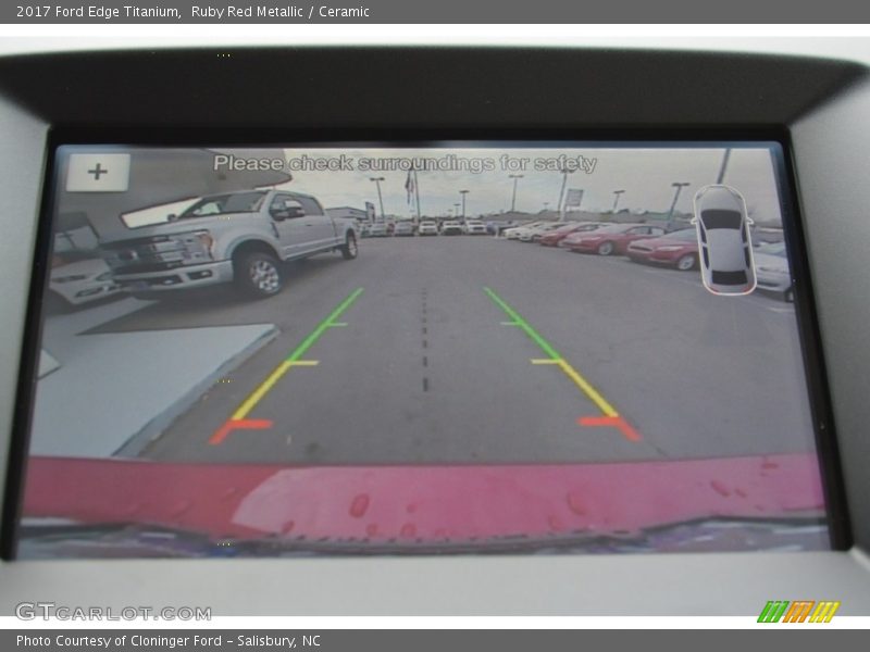 Ruby Red Metallic / Ceramic 2017 Ford Edge Titanium