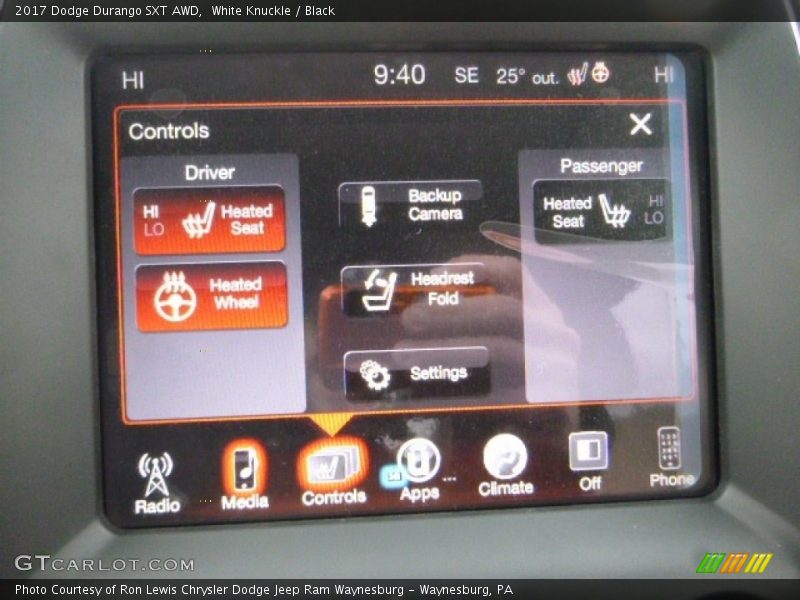 White Knuckle / Black 2017 Dodge Durango SXT AWD