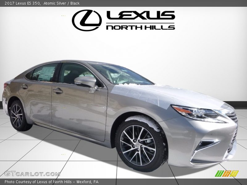 Atomic Silver / Black 2017 Lexus ES 350