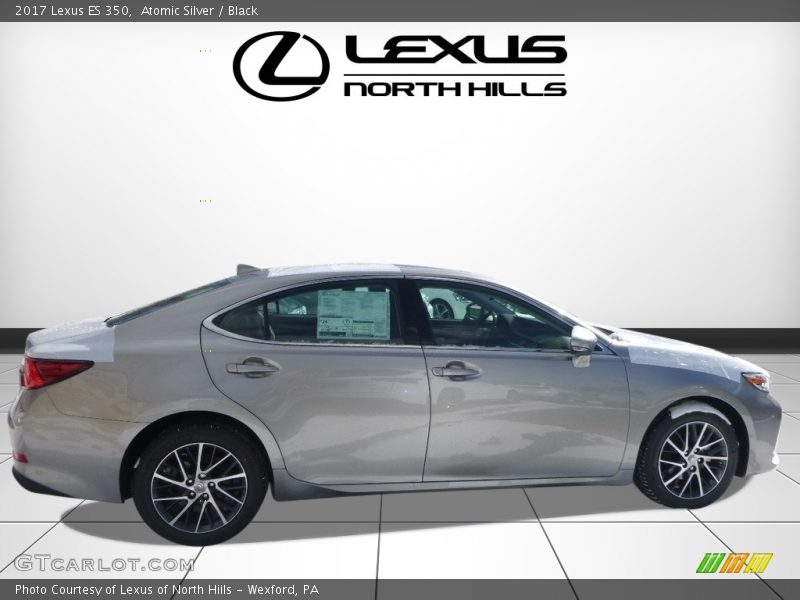 Atomic Silver / Black 2017 Lexus ES 350
