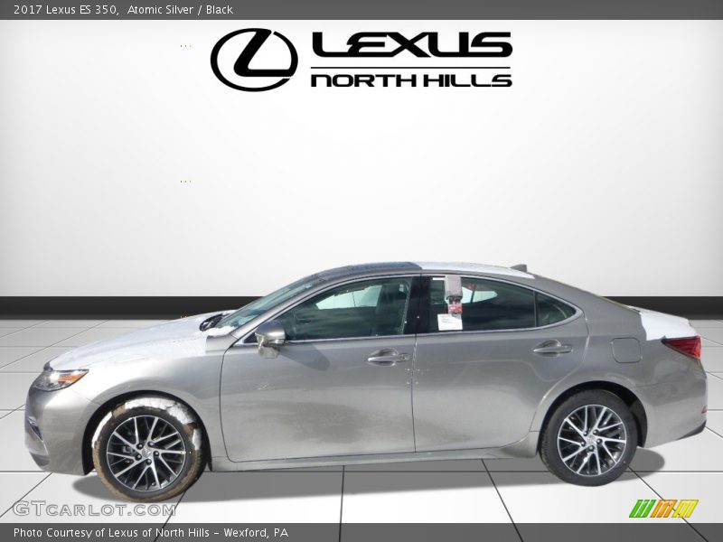 Atomic Silver / Black 2017 Lexus ES 350