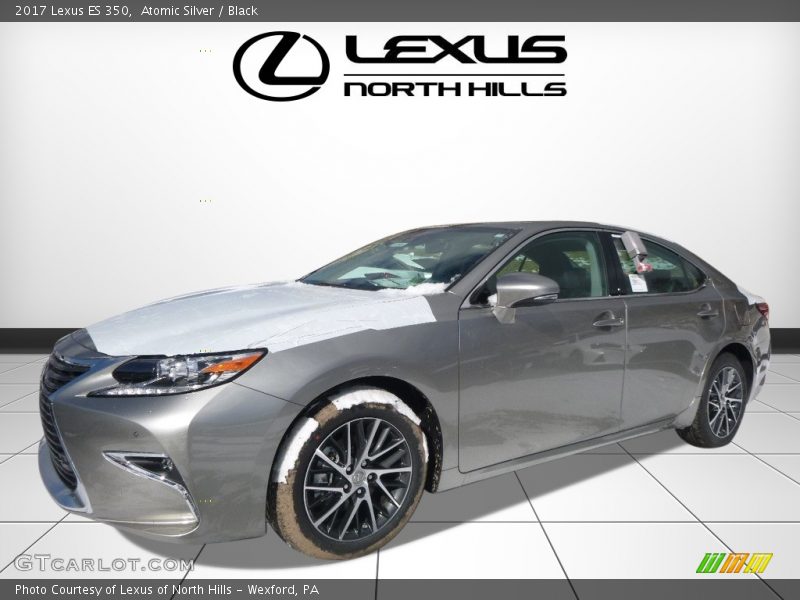 Atomic Silver / Black 2017 Lexus ES 350