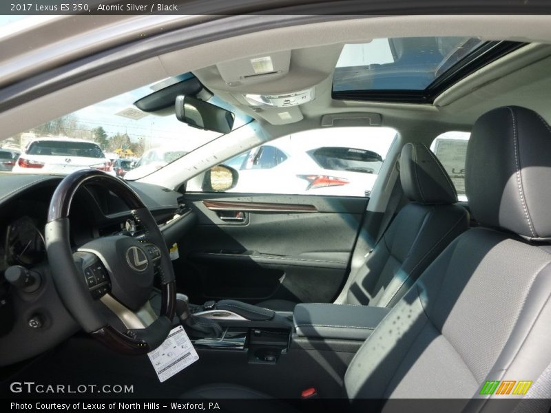 Atomic Silver / Black 2017 Lexus ES 350