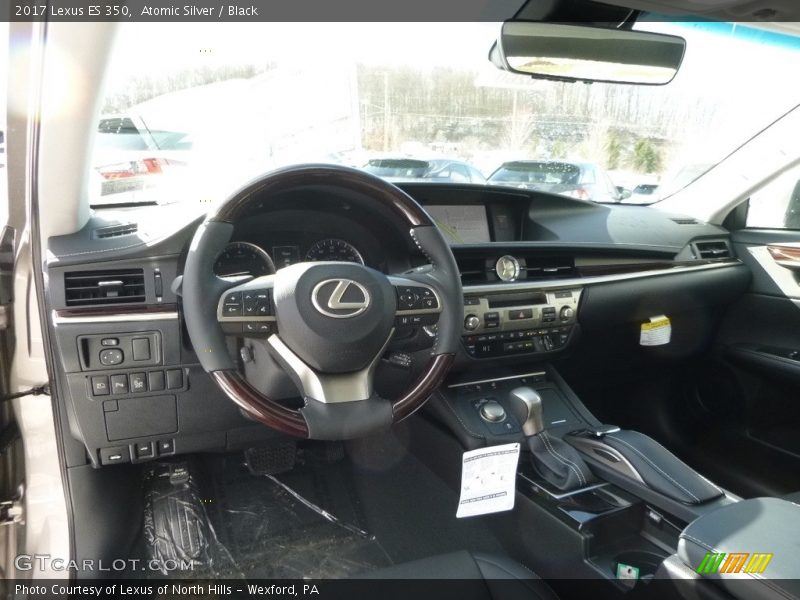 Atomic Silver / Black 2017 Lexus ES 350