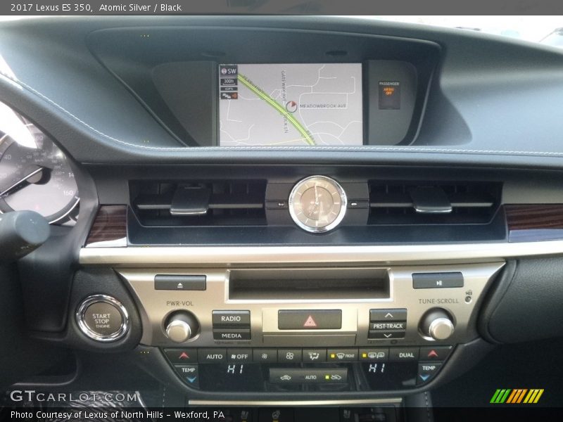 Atomic Silver / Black 2017 Lexus ES 350