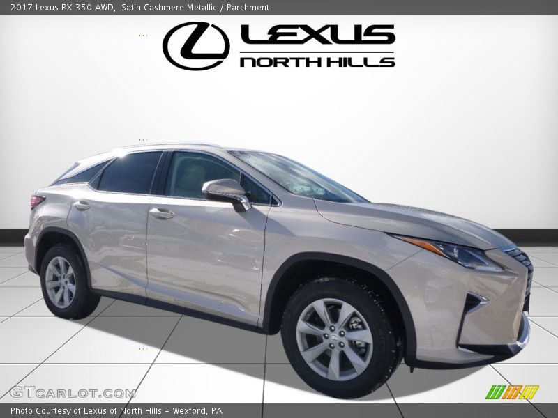 Satin Cashmere Metallic / Parchment 2017 Lexus RX 350 AWD