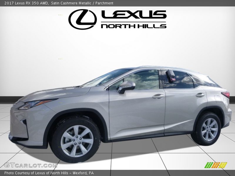 Satin Cashmere Metallic / Parchment 2017 Lexus RX 350 AWD