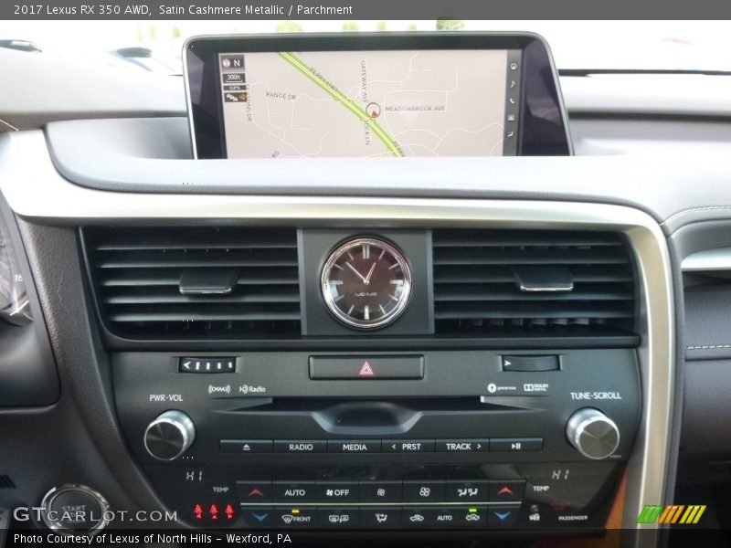 Satin Cashmere Metallic / Parchment 2017 Lexus RX 350 AWD
