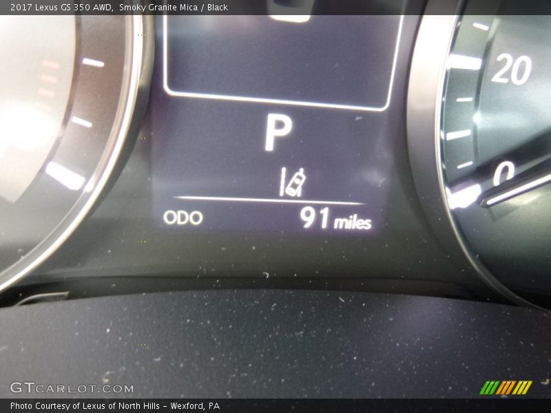 Smoky Granite Mica / Black 2017 Lexus GS 350 AWD