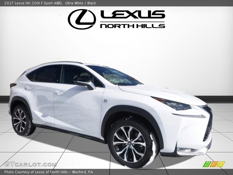 Ultra White / Black 2017 Lexus NX 200t F Sport AWD