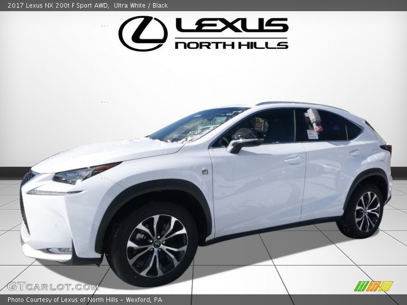 Ultra White / Black 2017 Lexus NX 200t F Sport AWD
