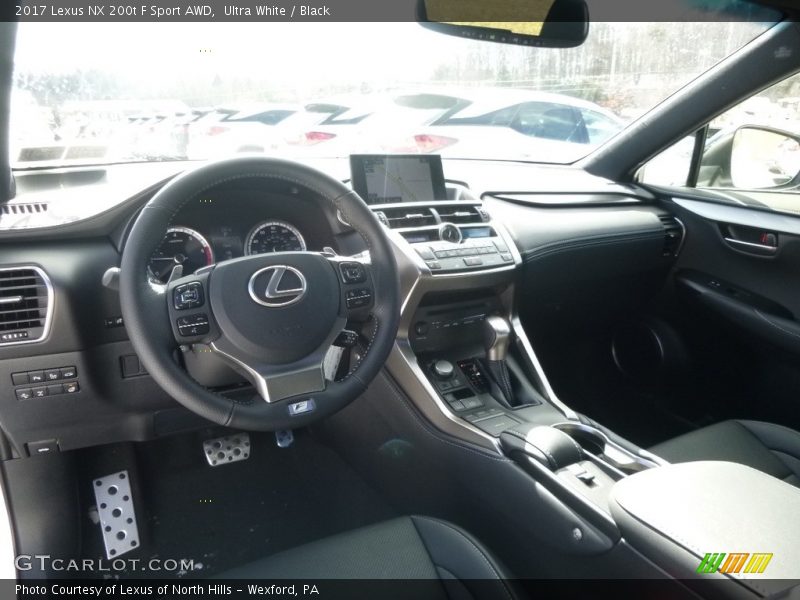 Ultra White / Black 2017 Lexus NX 200t F Sport AWD