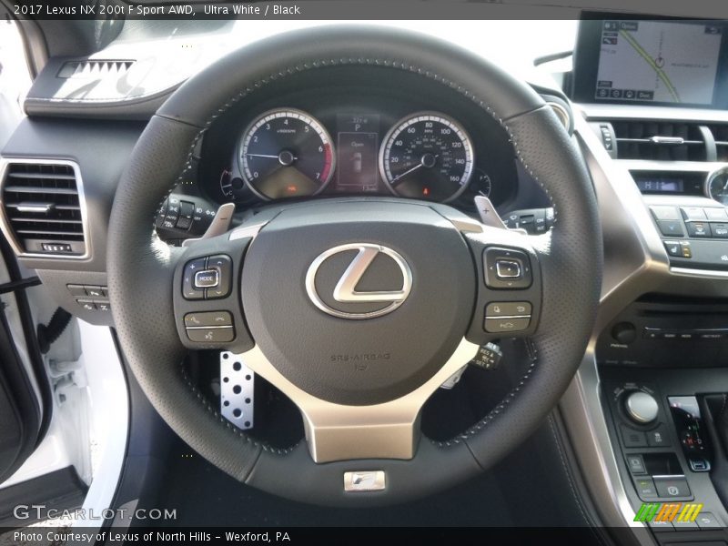 Ultra White / Black 2017 Lexus NX 200t F Sport AWD