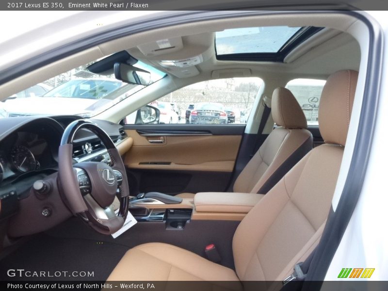 Eminent White Pearl / Flaxen 2017 Lexus ES 350