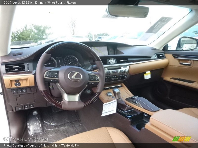 Eminent White Pearl / Flaxen 2017 Lexus ES 350