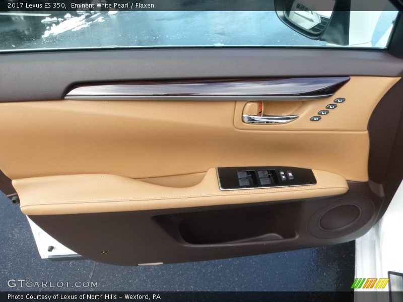 Eminent White Pearl / Flaxen 2017 Lexus ES 350