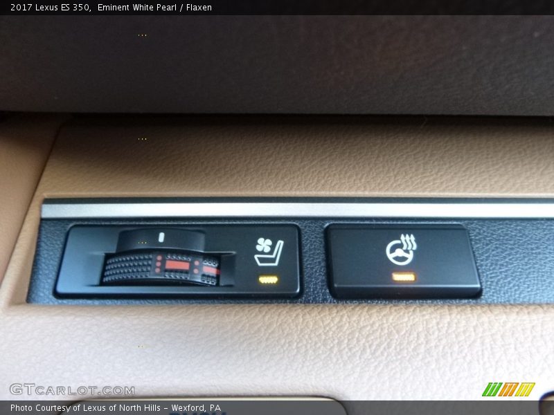 Eminent White Pearl / Flaxen 2017 Lexus ES 350