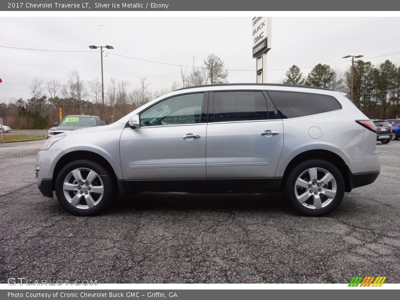 Silver Ice Metallic / Ebony 2017 Chevrolet Traverse LT