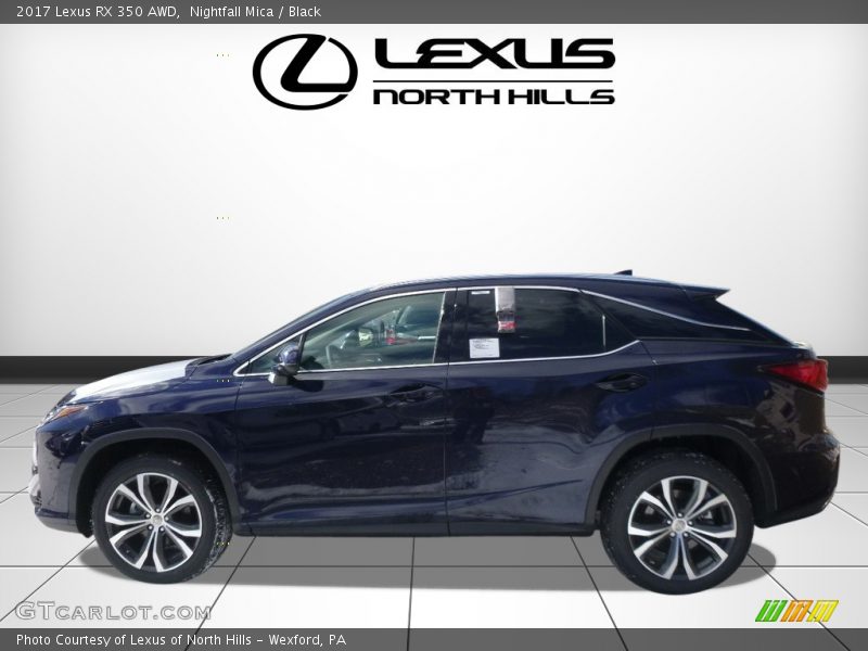 Nightfall Mica / Black 2017 Lexus RX 350 AWD