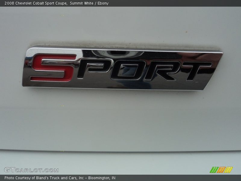 Summit White / Ebony 2008 Chevrolet Cobalt Sport Coupe