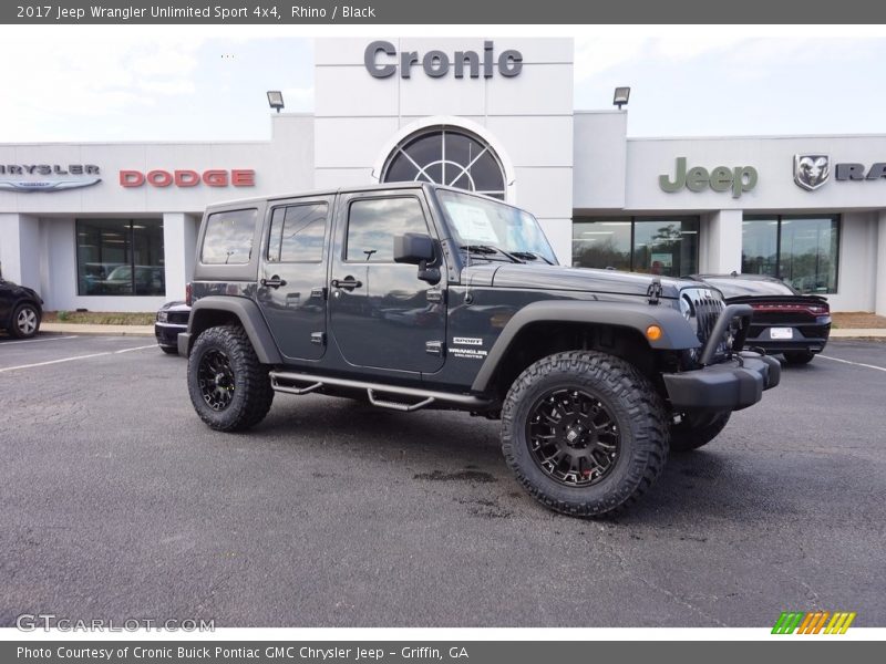 Rhino / Black 2017 Jeep Wrangler Unlimited Sport 4x4