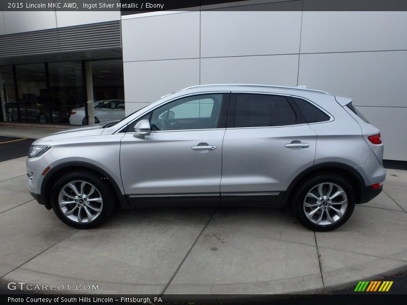 Ingot Silver Metallic / Ebony 2015 Lincoln MKC AWD