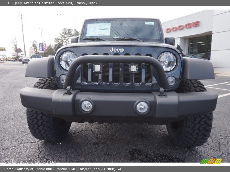 Rhino / Black 2017 Jeep Wrangler Unlimited Sport 4x4