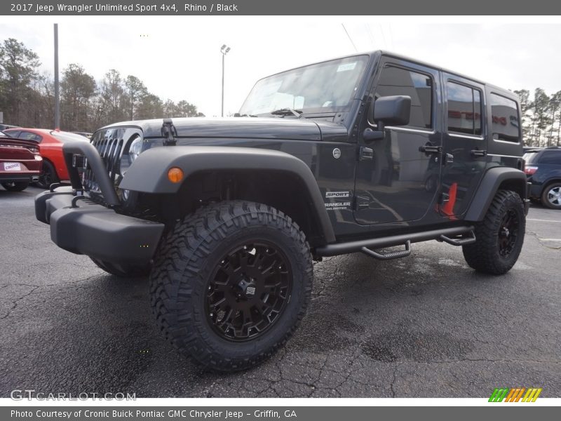 Rhino / Black 2017 Jeep Wrangler Unlimited Sport 4x4