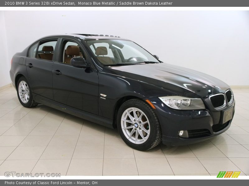 Monaco Blue Metallic / Saddle Brown Dakota Leather 2010 BMW 3 Series 328i xDrive Sedan