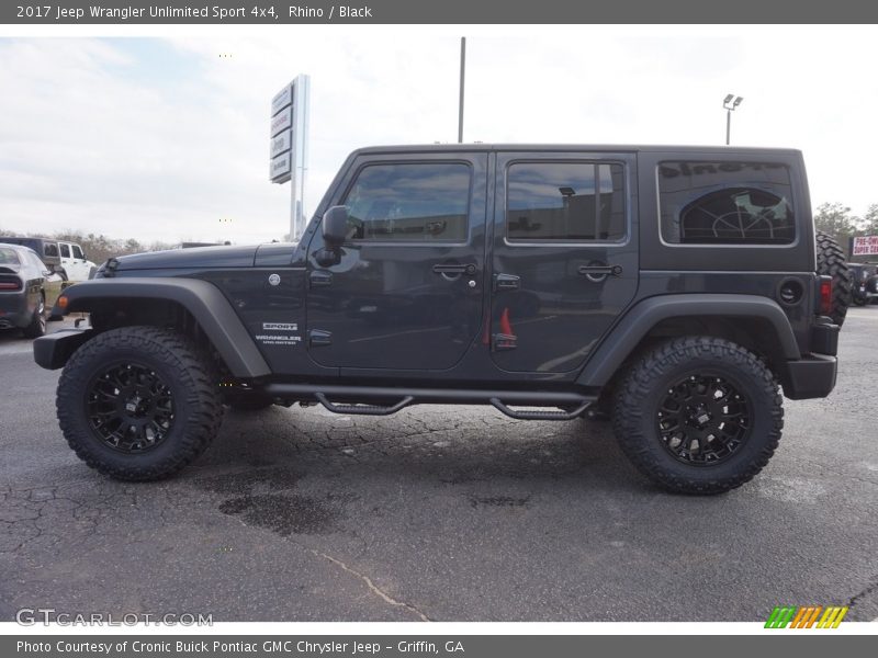 Rhino / Black 2017 Jeep Wrangler Unlimited Sport 4x4