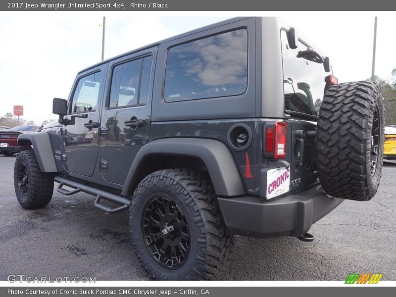 Rhino / Black 2017 Jeep Wrangler Unlimited Sport 4x4