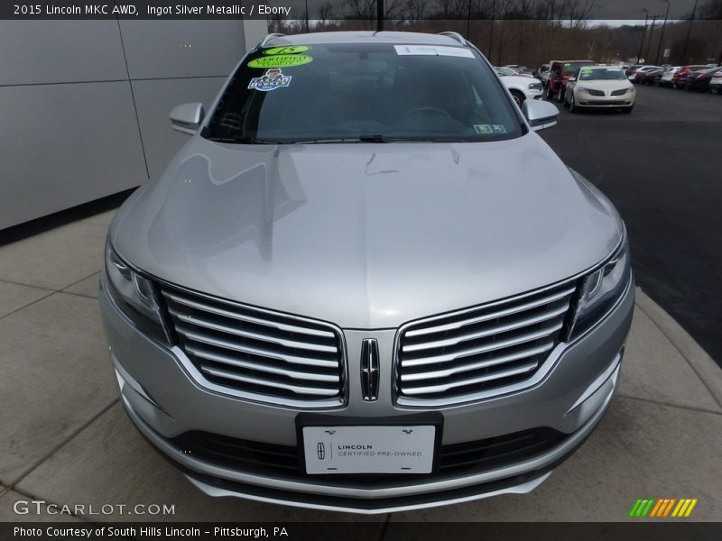 Ingot Silver Metallic / Ebony 2015 Lincoln MKC AWD
