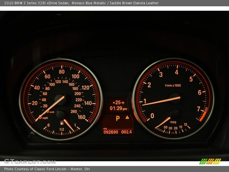 Monaco Blue Metallic / Saddle Brown Dakota Leather 2010 BMW 3 Series 328i xDrive Sedan