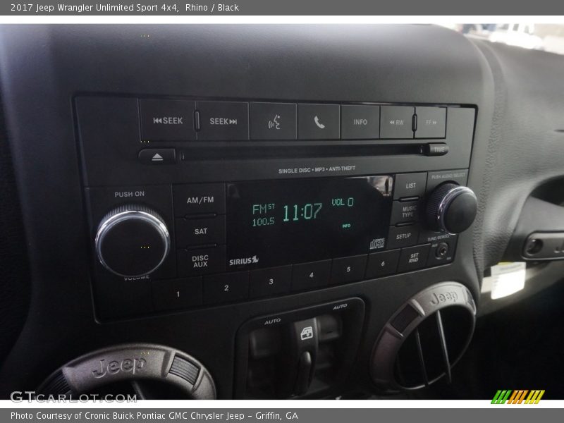Rhino / Black 2017 Jeep Wrangler Unlimited Sport 4x4