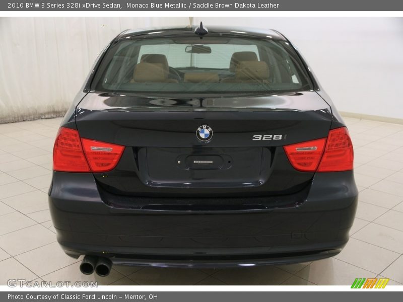 Monaco Blue Metallic / Saddle Brown Dakota Leather 2010 BMW 3 Series 328i xDrive Sedan