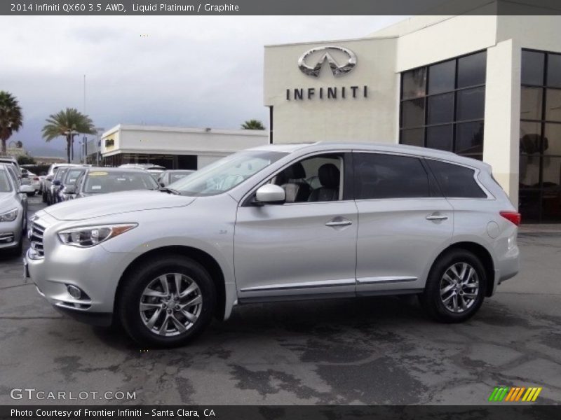 Liquid Platinum / Graphite 2014 Infiniti QX60 3.5 AWD